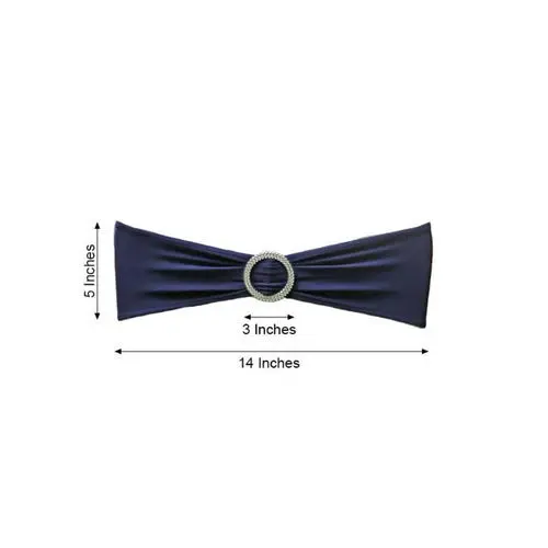 Spandex Chair Bow_ Navy.webp