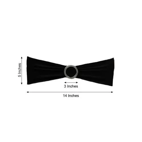 Spandex Chair Bow_  Black.webp