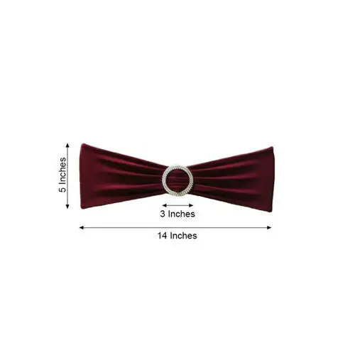 Spandex Chair Bow_ Burgundy.webp