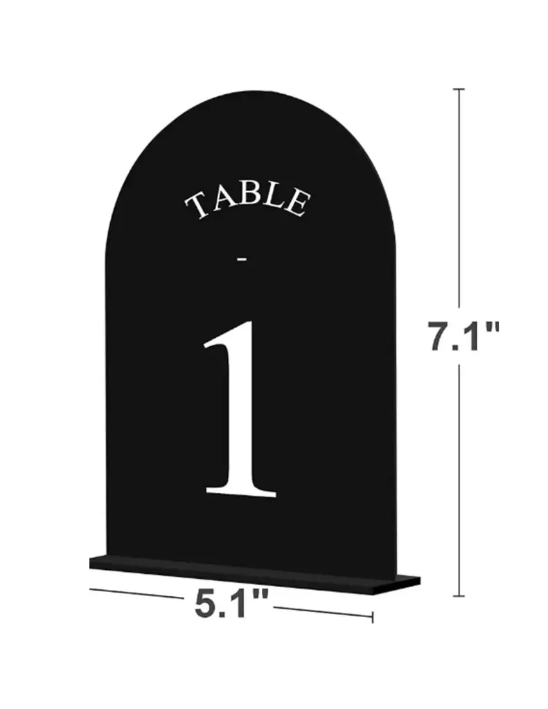 Table Number: Black 