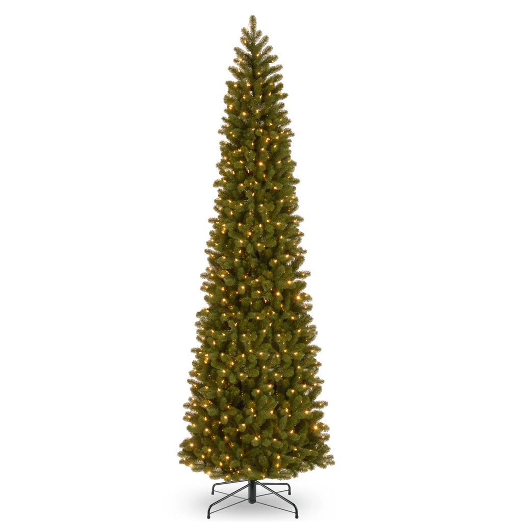Christmas Tree: 7' Pencil Christmas Tree: Pre-Lit 