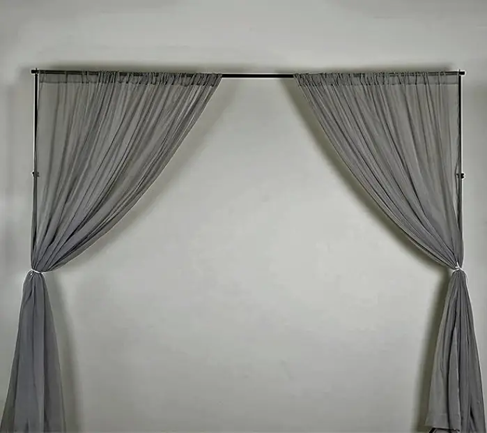 Arch Fabric: Grey Chiffon