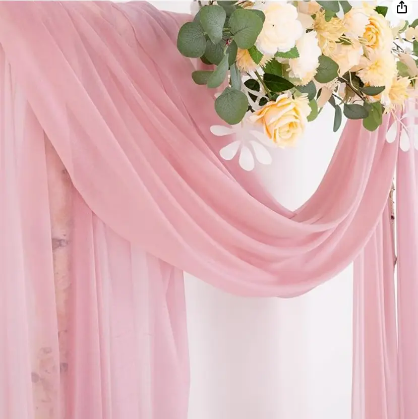 Arch Fabric: Dusty Rose Chiffon
