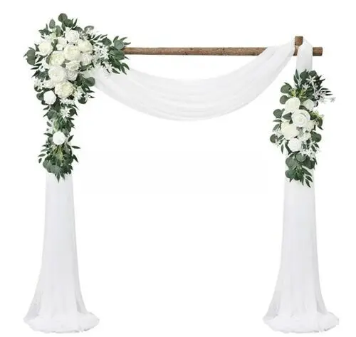 Fabric & Floral Set: White