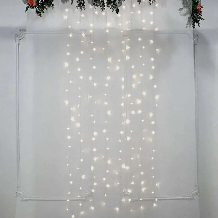 Backdrop Icicle Lights:  Bright White
