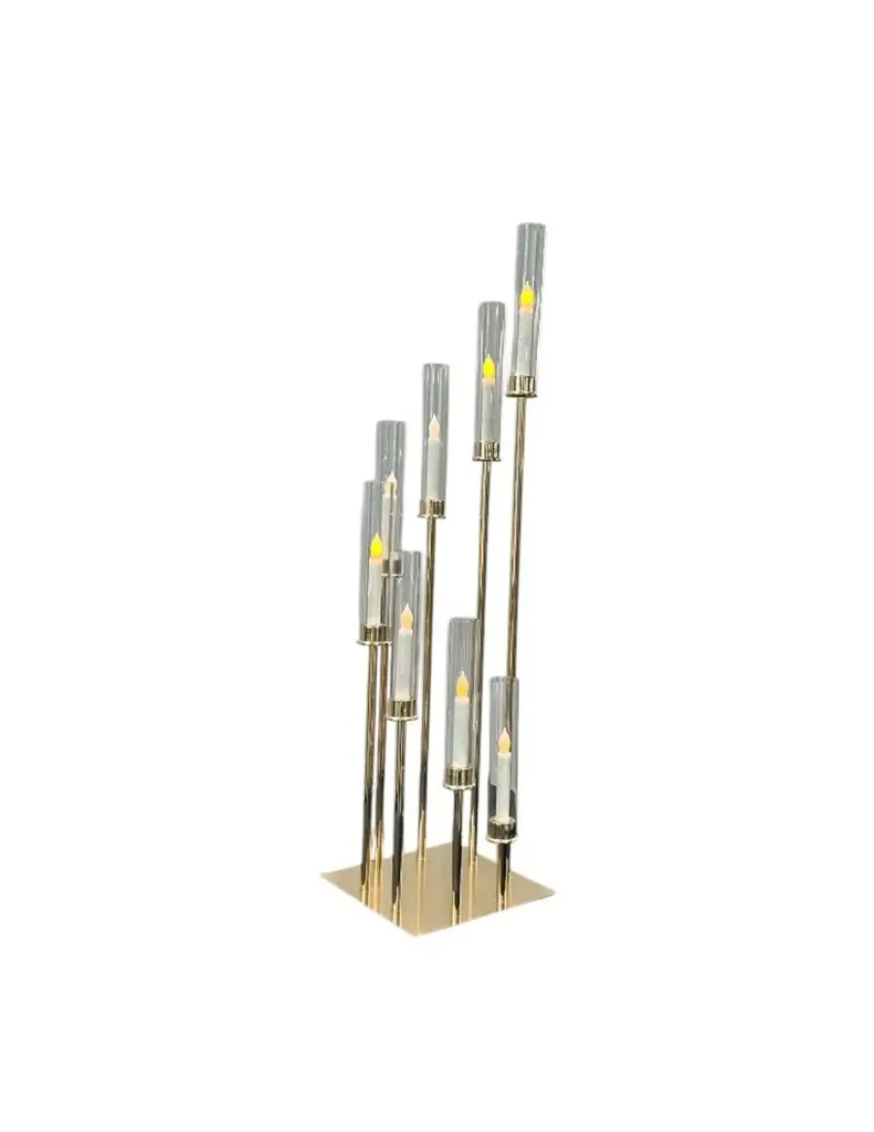 Gold 8-Arm Candelabra 