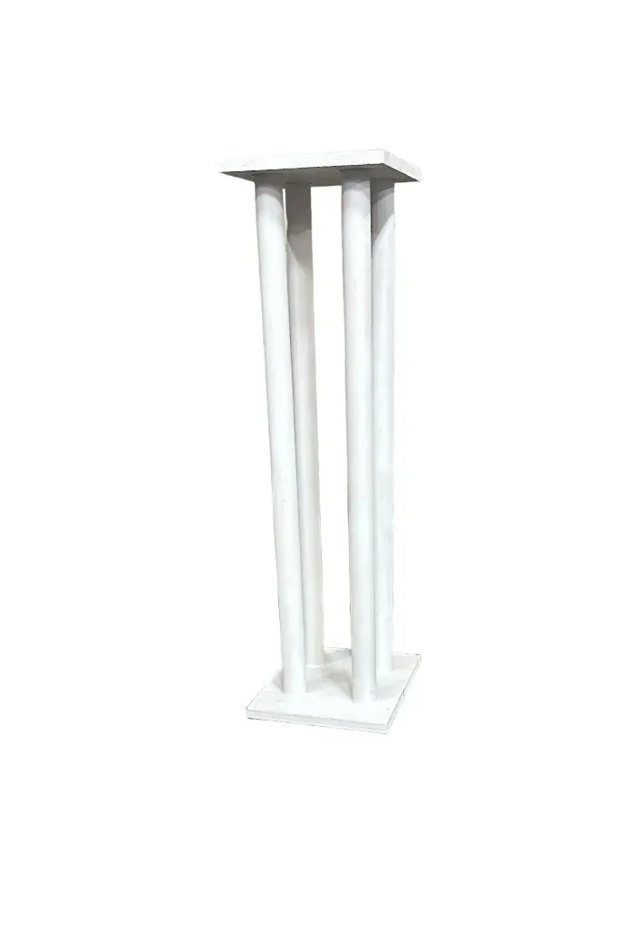 White Floral Stand 