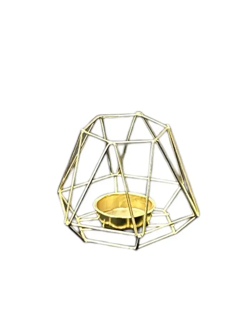 Votive: Medium Geo-Gold 