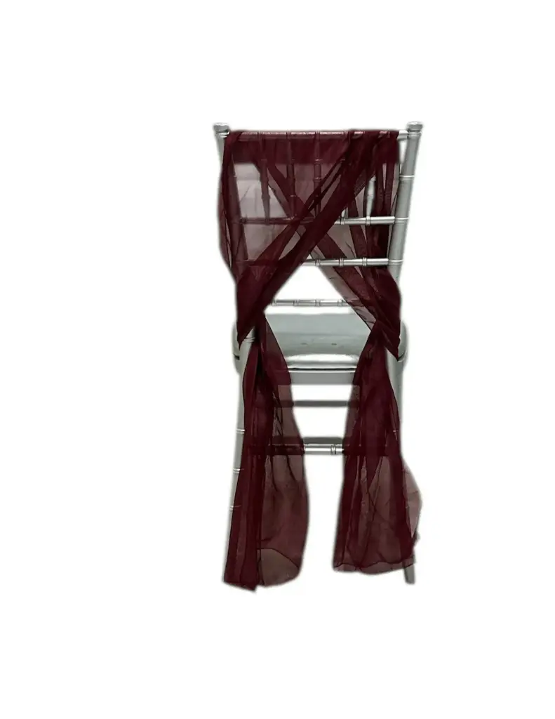 Chiavari Chair Sash: Burgundy