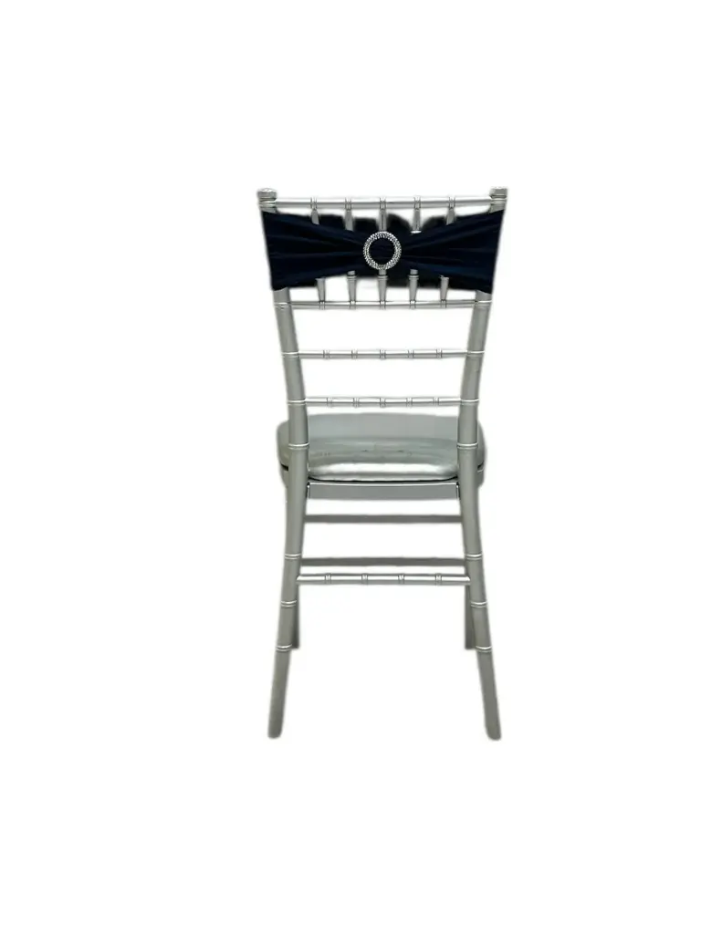 Spandex Chair Bow: Navy