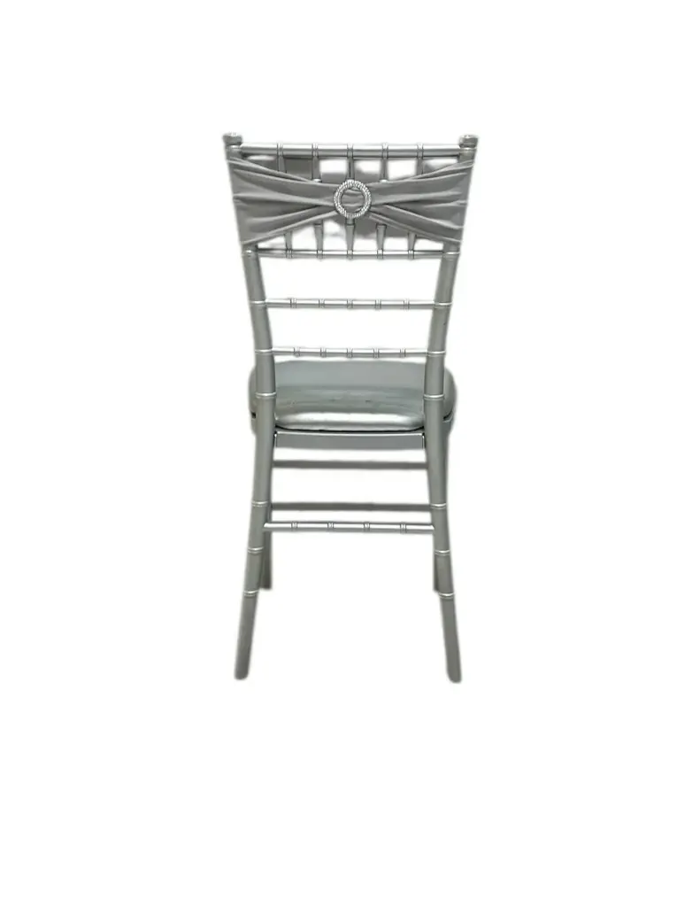 Spandex Chair Bow: Gray