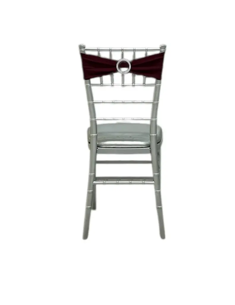 Spandex Chair Bow: Burgundy