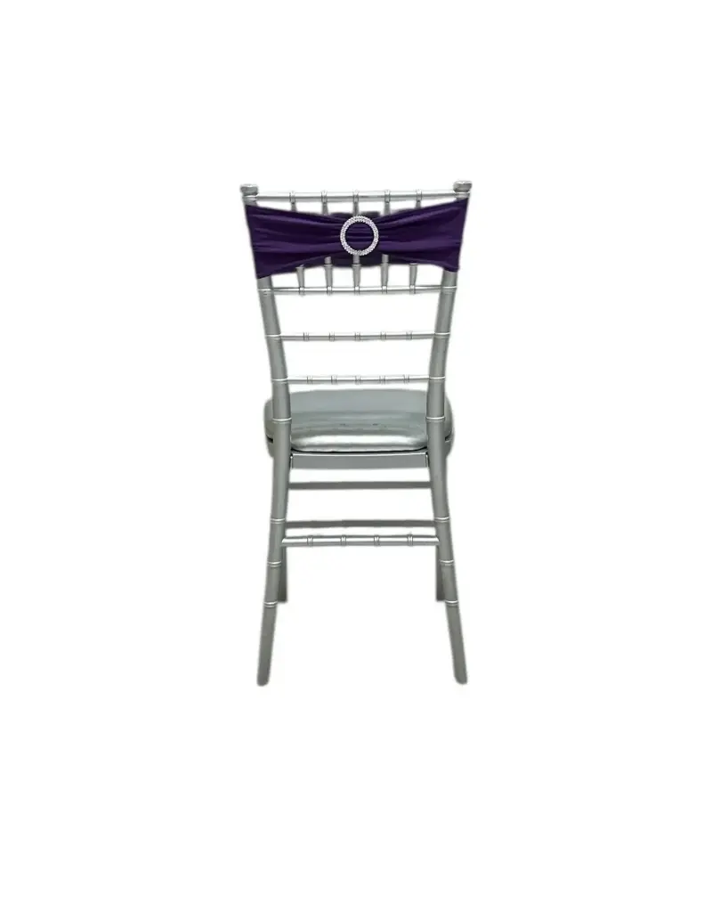 Spandex Chair Bow: Dark Purple
