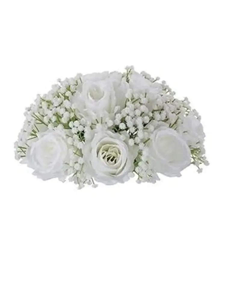 White Rose/Baby's Breath Flower Ball 