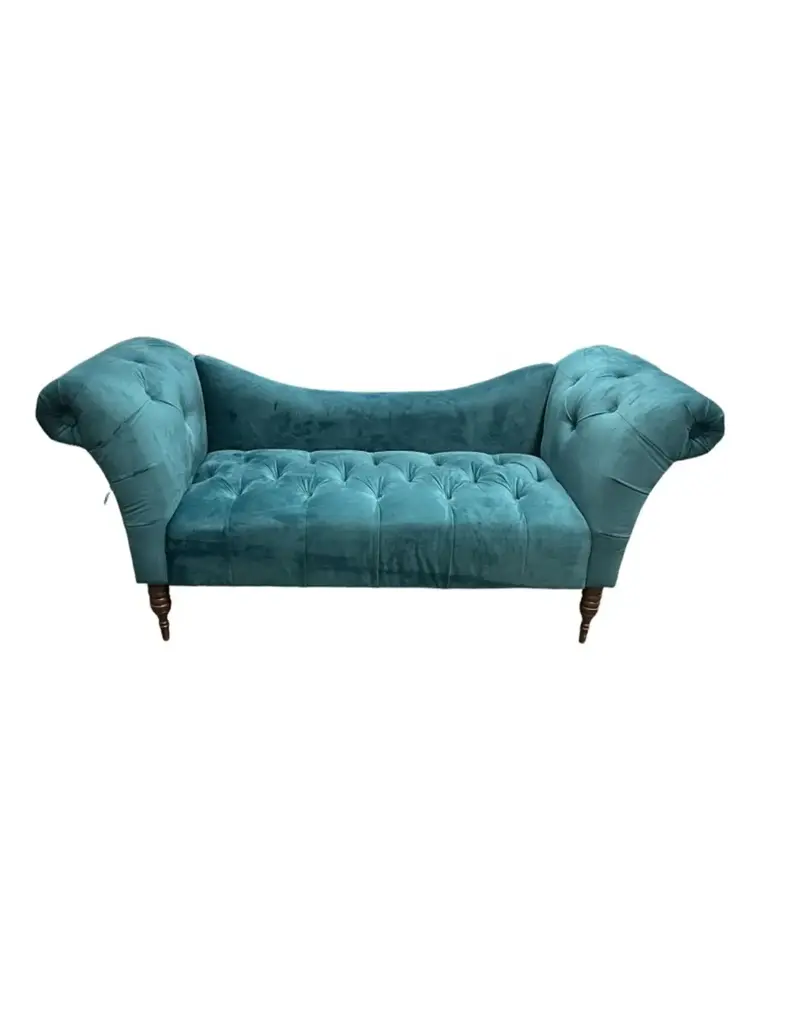 Luxury Turquoise Velvet Couch 