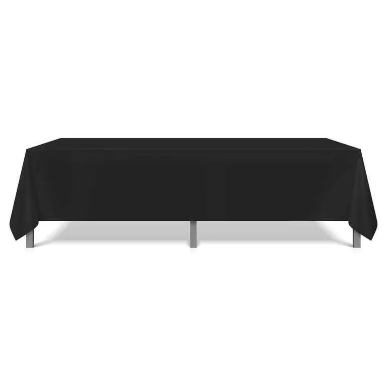 52"x114" Table Cloth: Black 