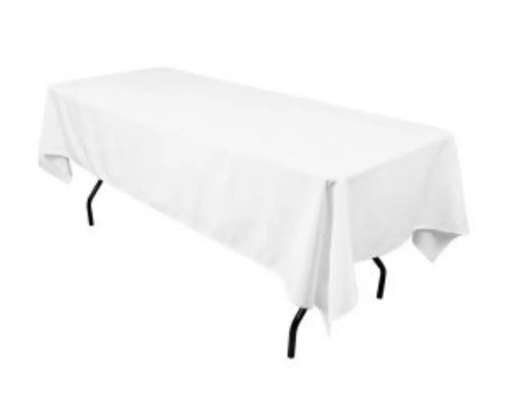 52"x114" Table Cloth: White