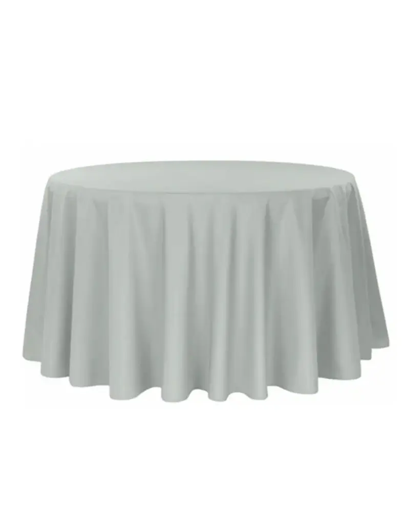 130" Table Cloth: Grey/Silver