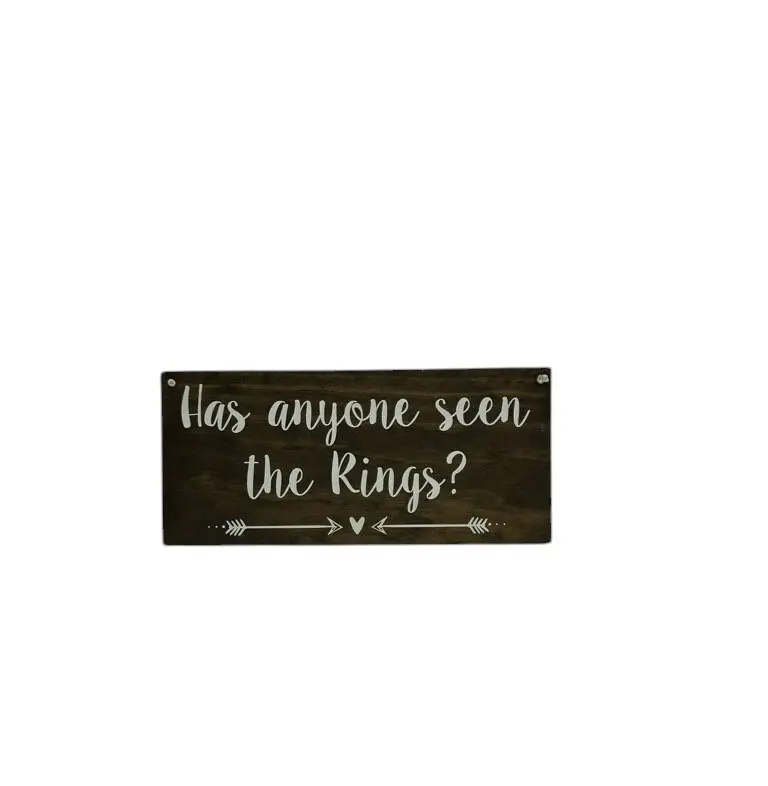 Signs:  Has anyone seen the Rings? 