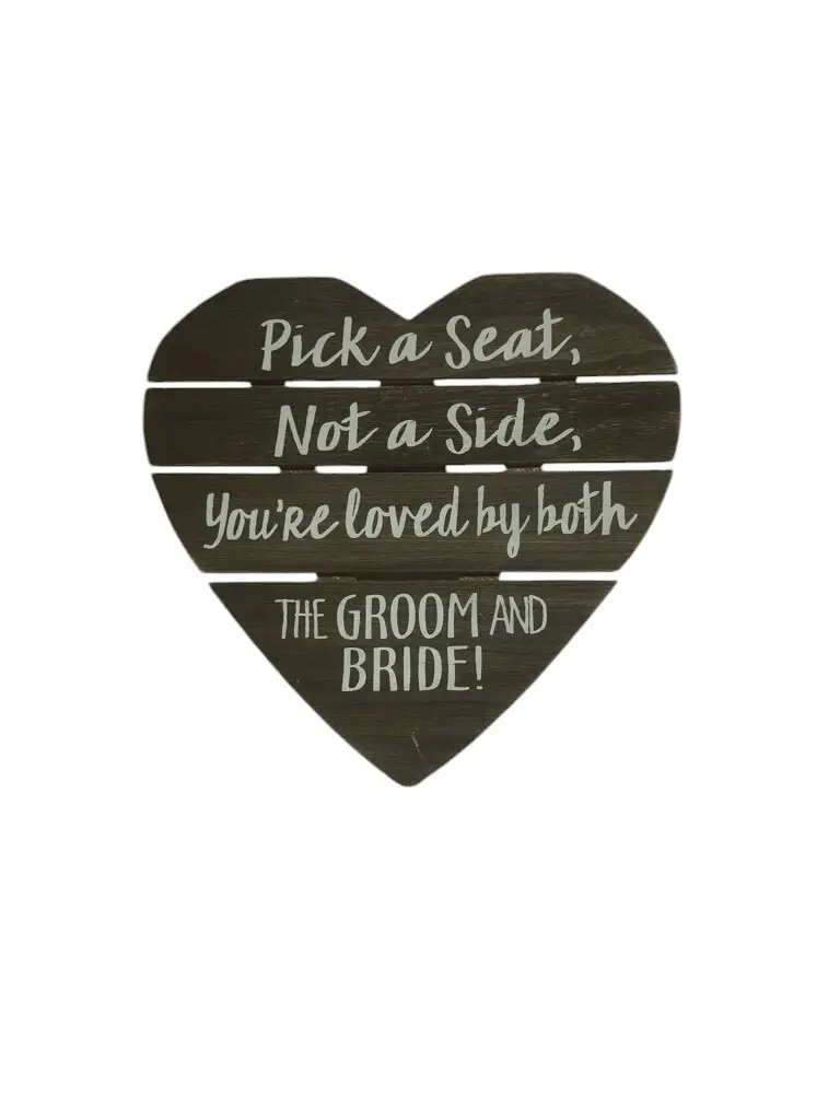 Signs:  Pick a Seat...(White) 