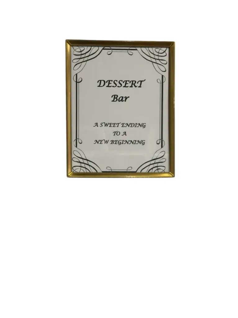 Dessert Sign:  Dessert Bar 