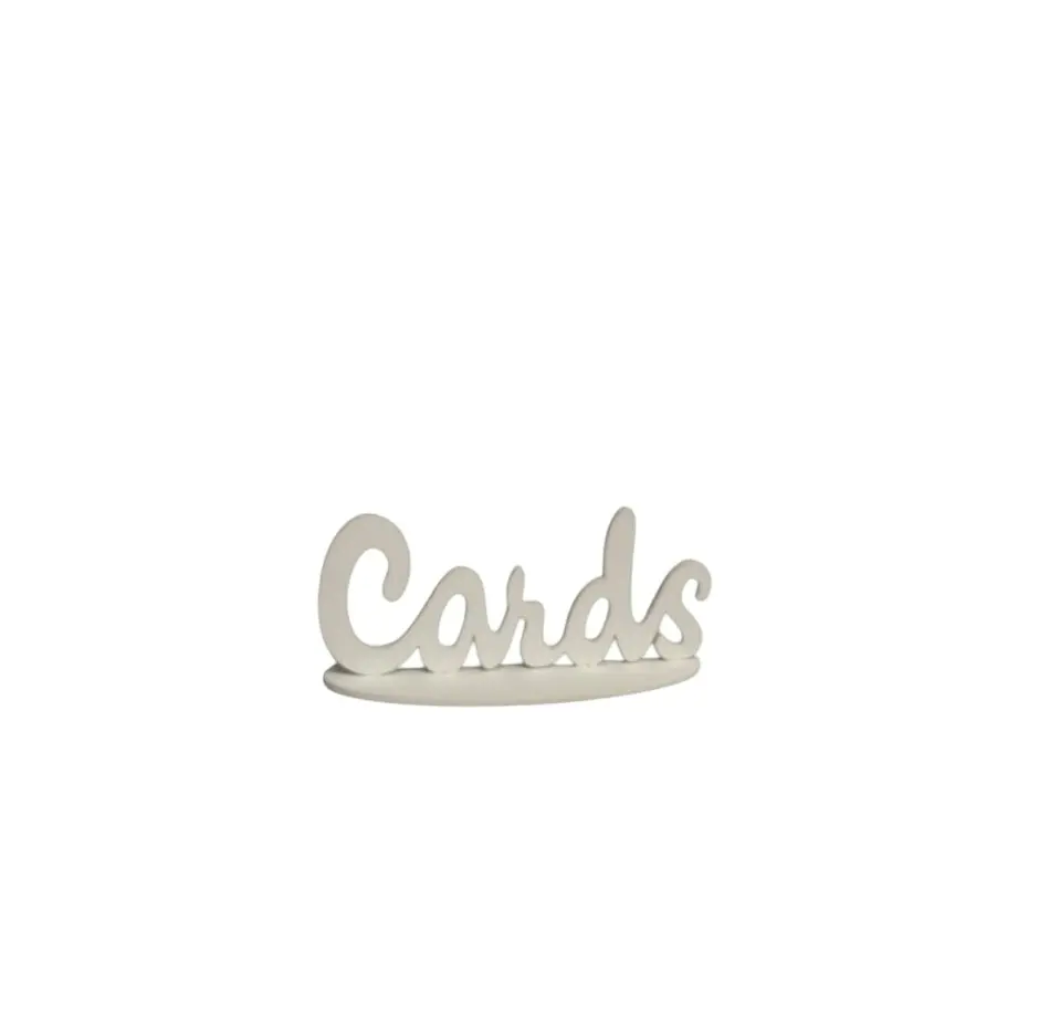 Sign:  Cards-White 