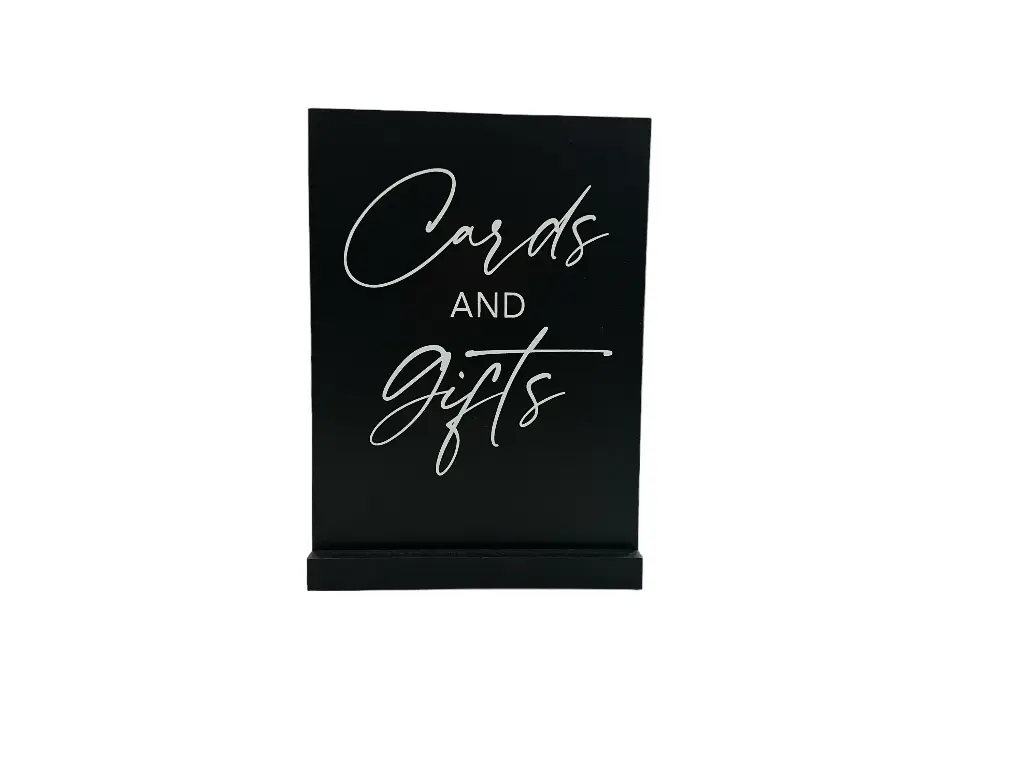 Sign:  Cards & Gifts: Black 