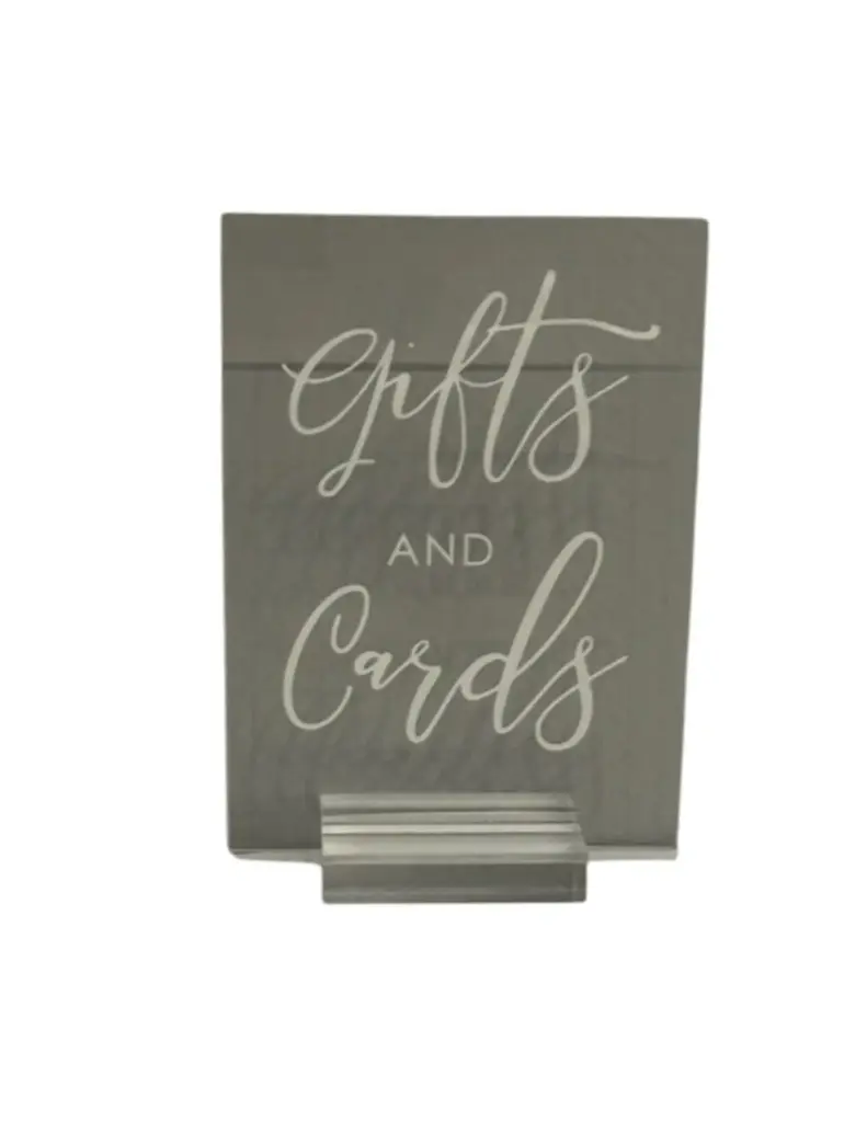 Sign:  Gifts & Cards 5" x 7" 