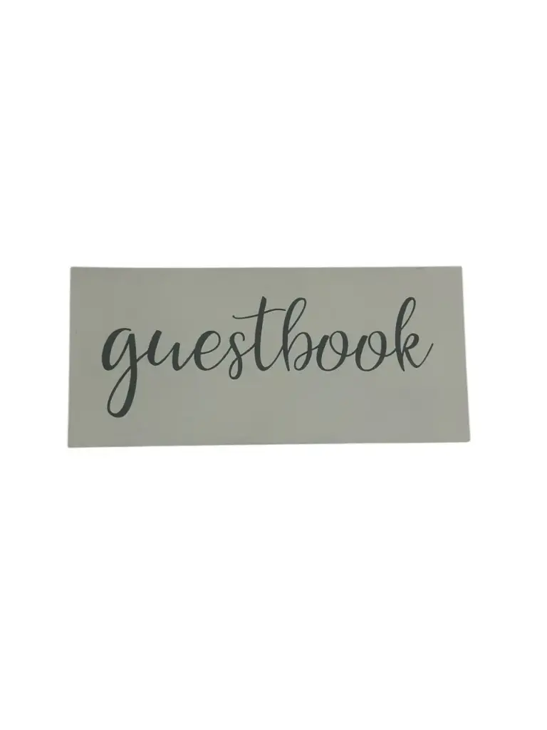 Guestbook White/Gray 