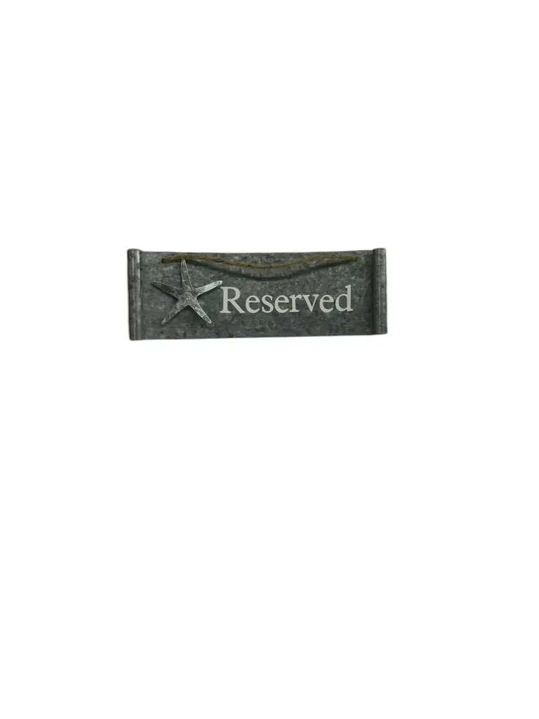 Metal Reserved Sign 