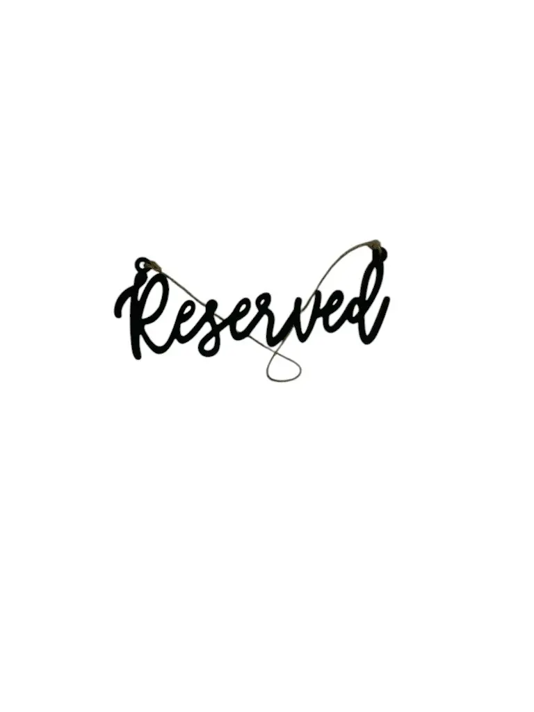 Black Reserved w/Twine 