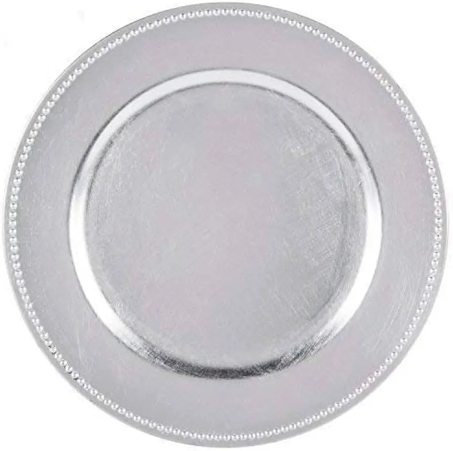 Charger:  Silver Round