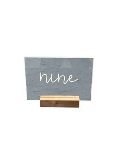 Table Number: Acrylic Rectangle Wide