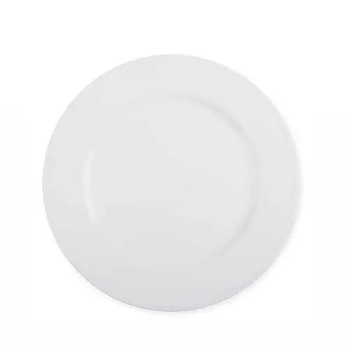 Charger: White Round