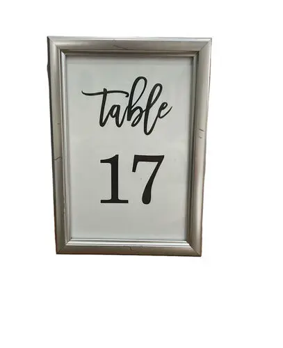 Table Number: Silver Framed 