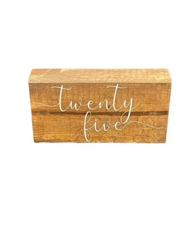 Table Number: Wooden Table Numbers Large 