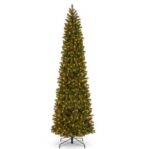 Christmas Tree: 7' Pencil Christmas Tree: Pre-Lit 