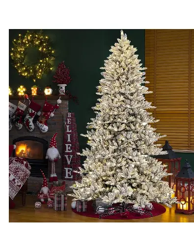 10' White Christmas Tree: Pre-Lit 