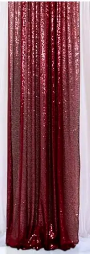 Arch Fabric: Burgundy Sequin