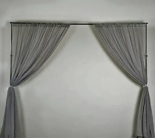 Arch Fabric: Grey Chiffon