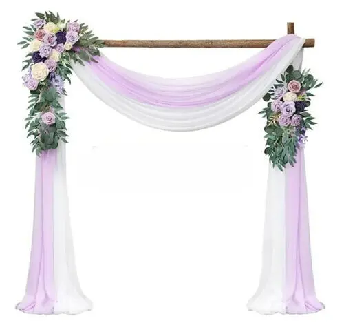 Fabric & Floral Set: Lilac/Cream