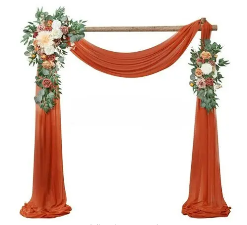 Fabric & Floral Set: Burnt Orange