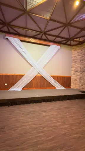 "X" Fabric Backdrop:  Dusty Blue