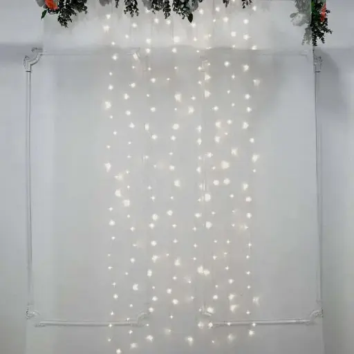 Backdrop Icicle Lights:  Bright White