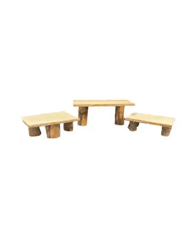 Wood Riser Dessert Display Set of 5