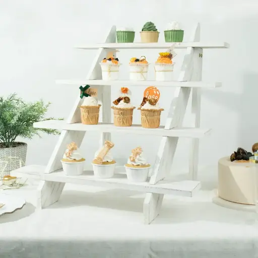 Whitewashed Ladder Dessert Display 