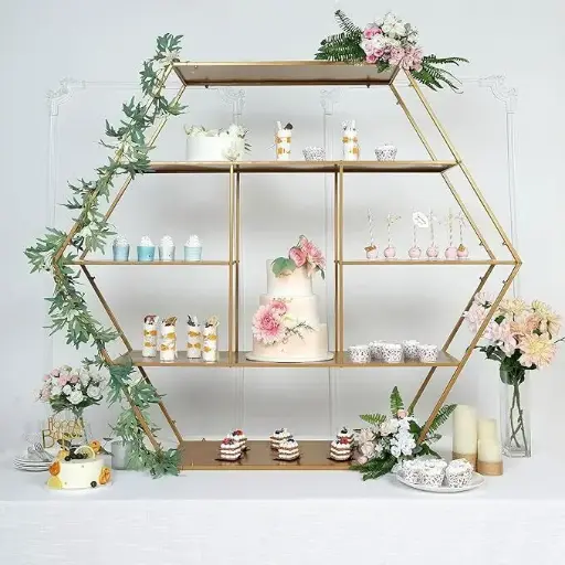 Hexagonal Dessert Display