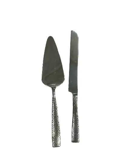 Serving Set: Hammered Metal 