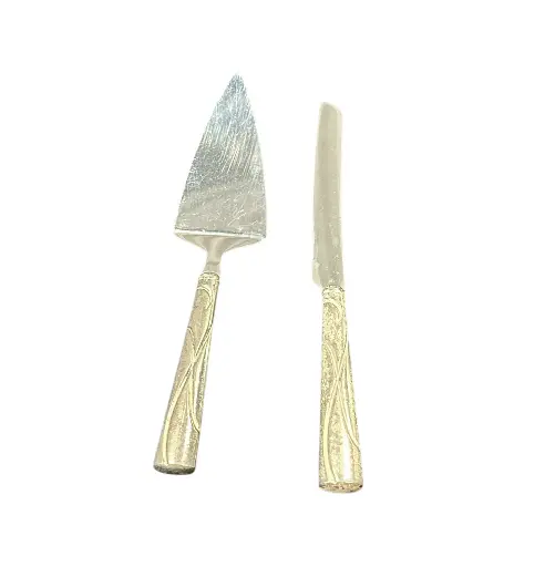 Serving Set: Silver Metal 