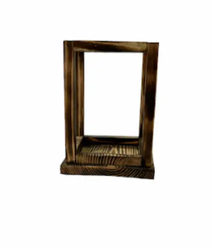 Lantern: Burnt Wood-Small 